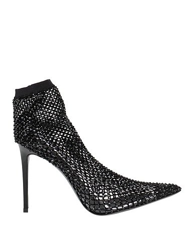 LE SILLA Ankle boot Black Textile fibers, Plastic