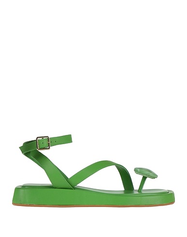 GIA / RHW Flip flops Green Leather
