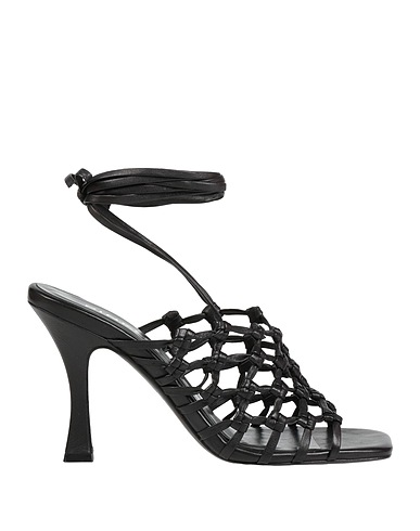 PINKO Sandals Black Leather