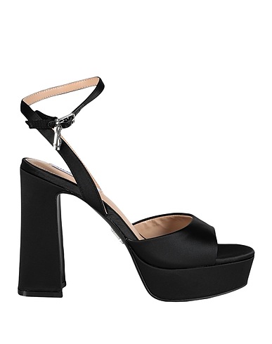 STEVE MADDEN Sandals Black Textile fibres