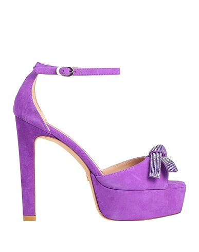 STUART WEITZMAN Sandals Purple Leather
