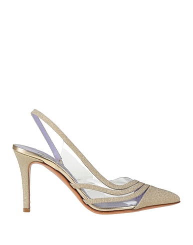 ALBANO Pumps Platin Gewebefasern, PVC - Polyvinylchlorid