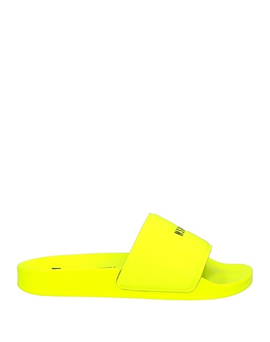 MSGM Sandals Lime green Textile fibers