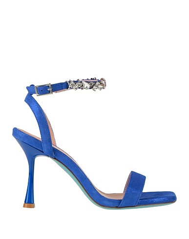 FRATELLI RUSSO Sandals Bright blue Leather