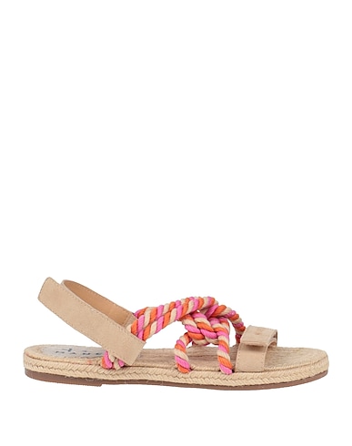 MANEBÍ Espadrilles Sand Textile fibres, Leather