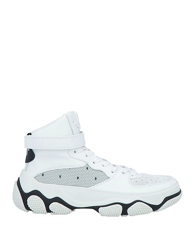 RED(V) Sneakers White Leather, Textile fibres