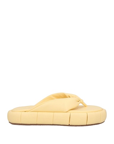THEMOIRÈ Flip flops Pastel yellow Textile fibres