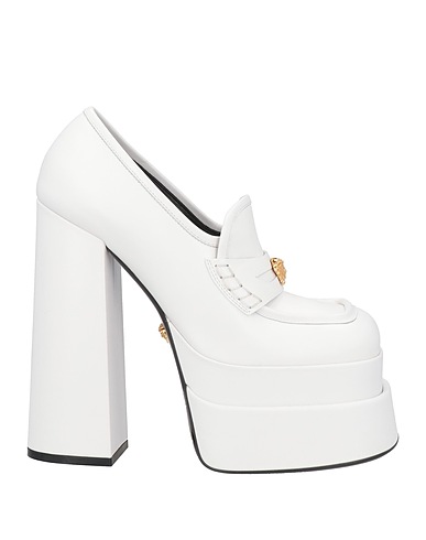 VERSACE モカシン ホワイト 牛革（カーフ）