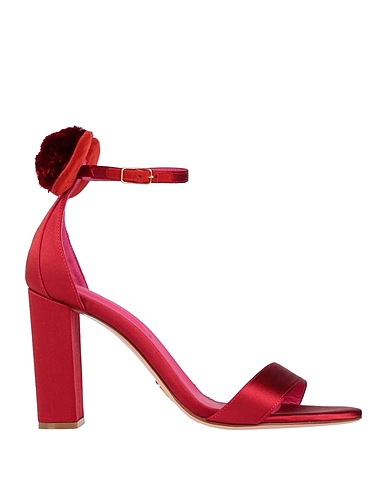 OSCAR TIYE Sandalen Gewebefasern, Leder