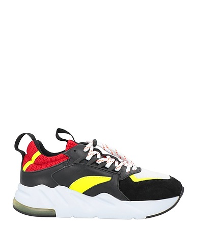 YLATI Sneakers Black Leather, Textile fibres