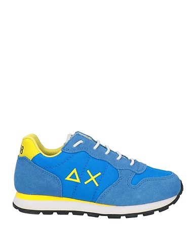 SUN 68 Sneakers Blau Leder, Gewebefasern