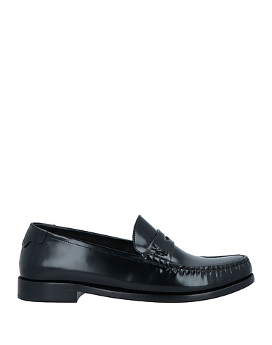 SAINT LAURENT Loafers Black Leather
