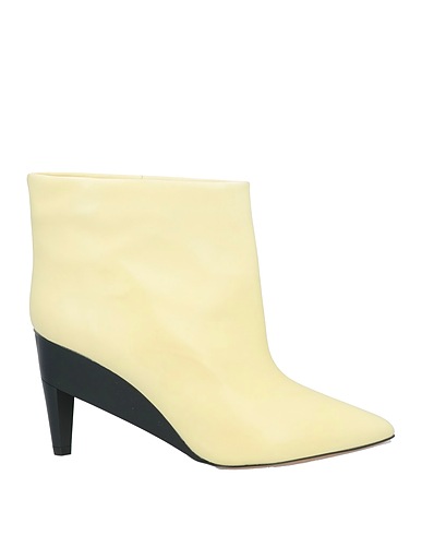 ISABEL MARANT Ankle boot Pastel yellow 100% Calfskin