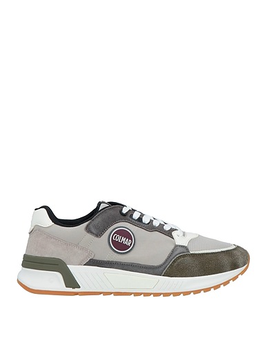 COLMAR Sneakers Light grey Leather, Textile fibers