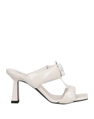 FABI Sandals White Leather