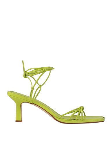 AEYDE Sandals Lime green Leather