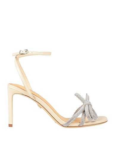 LOLA CRUZ Sandals Ivory Leather