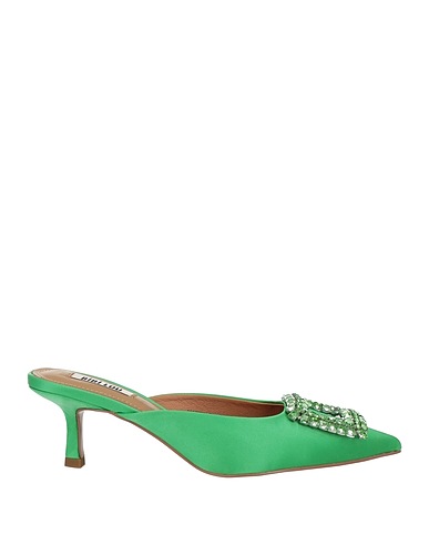 BIBI LOU Mules and clogs Green Textile fibers