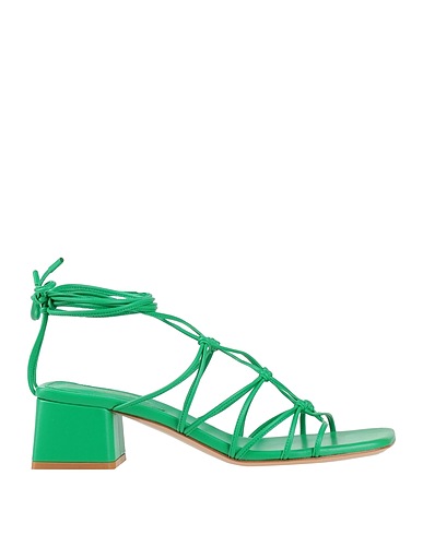 GIANVITO ROSSI Sandalen Grün Leder
