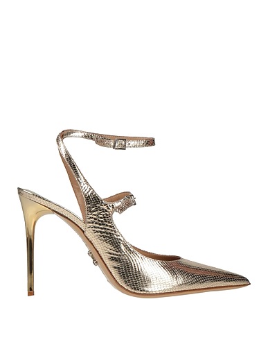 SERGIO LEVANTESI Pump Gold Leather