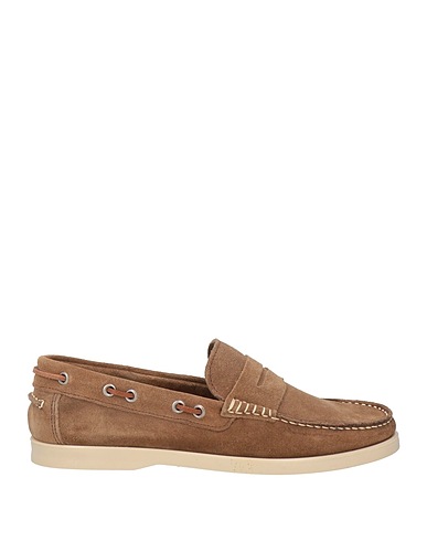 GREY DANIELE ALESSANDRINI Loafers Khaki Leather