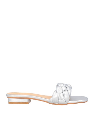 ALMA BLUE Sandals Silver Other Fibres