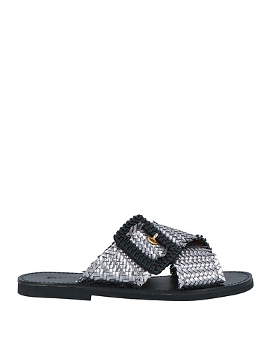 CHATULLE Sandals ARGENTO Textile fibers