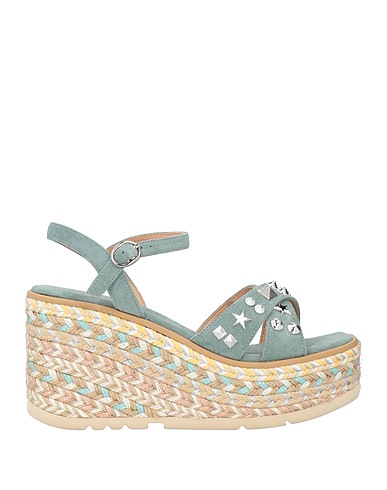 ALMA BLUE Espadrilles Sage green Textile fibres