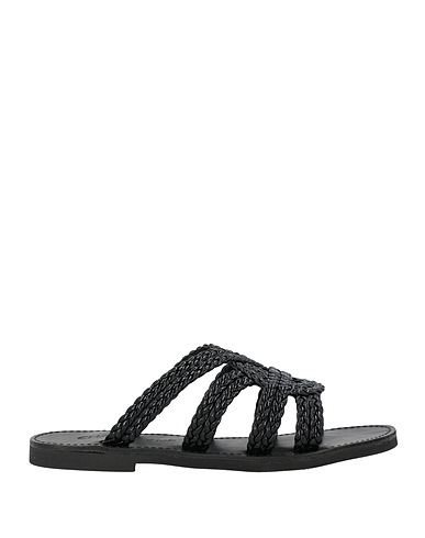 CHATULLE Sandali Nero Fibre tessili