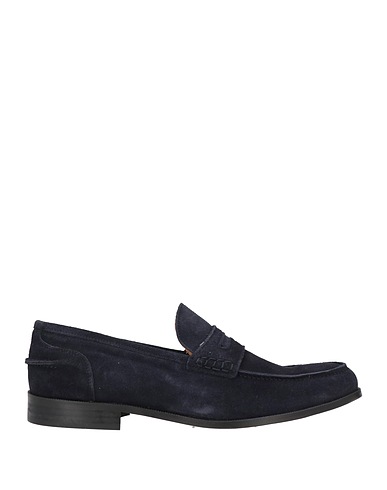 GREY DANIELE ALESSANDRINI Loafers Midnight blue Leather