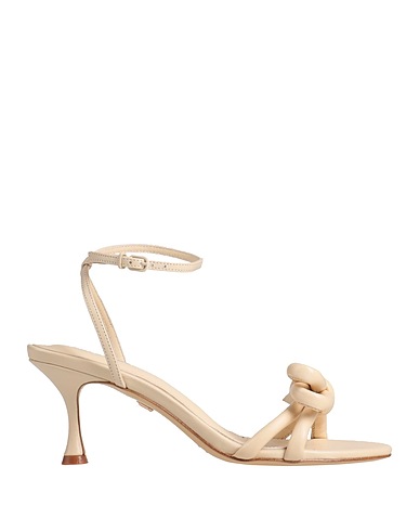 LOLA CRUZ Sandals Ivory Leather
