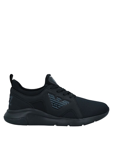 EA7 Sneakers Charcoal 100% Polyester, Elastane, Polyurethane