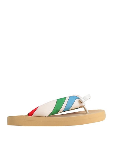 PUCCI Flip flops White Textile fibers, Leather