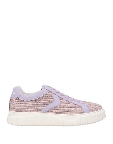VOILE BLANCHE Sneakers Lilac Calfskin, Natural raffia