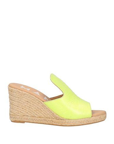 MANEBÍ Espadrilles Lime green Calfskin