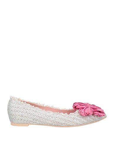 RAS Ballet flats Silver Textile fibers