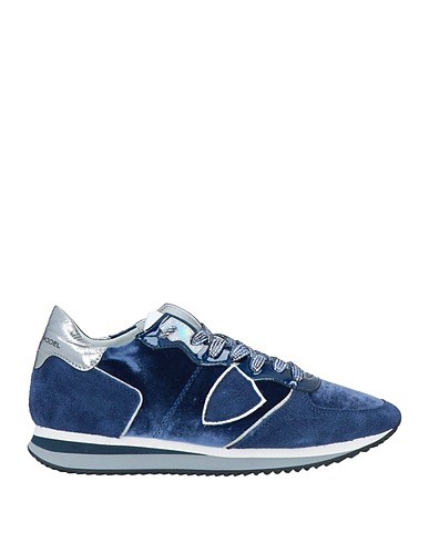 PHILIPPE MODEL Sneakers Marineblau Leder, Gewebefasern