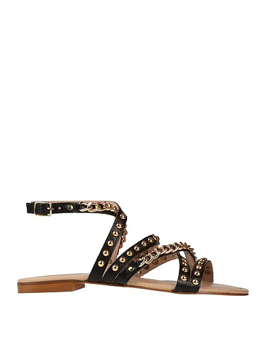 SARAH SUMMER Sandali Nero Pelle
