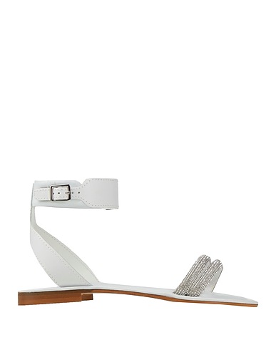VIA DELLE VILLE Sandals White Cowhide
