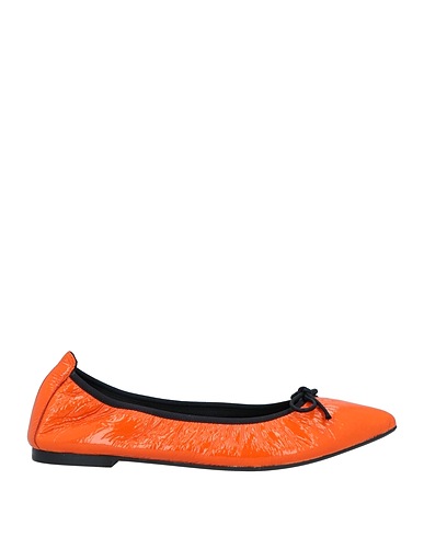 DANIELE ANCARANI Ballet flats Orange Leather