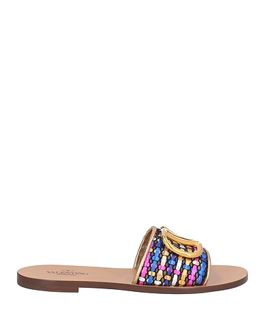 VALENTINO GARAVANI Sandals Blue Leather