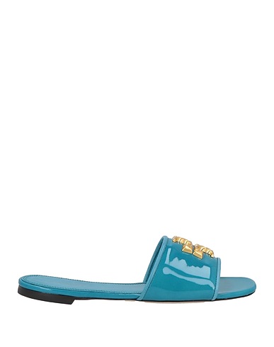 TORY BURCH Sandals Deep teal Goat skin
