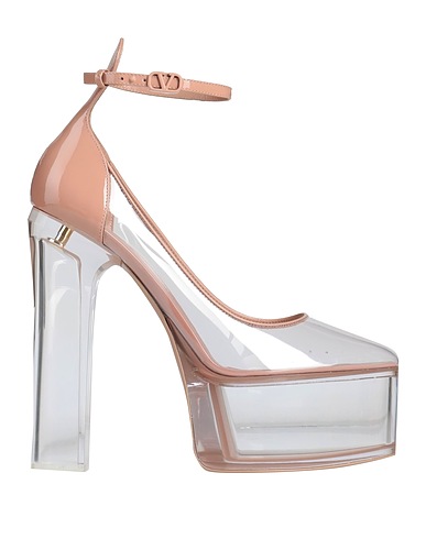 VALENTINO GARAVANI Court Transparent Plastic, Leather