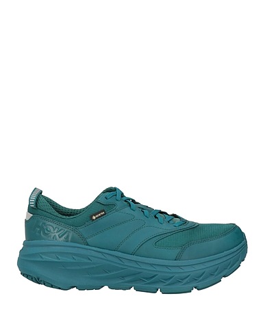 HOKA Sneakers Deep teal Leather, Textile fibers