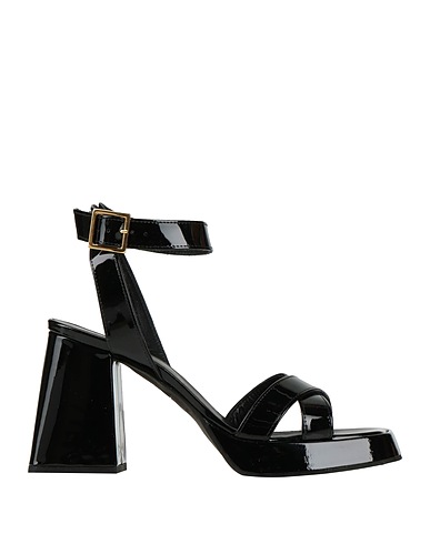 GIAMPAOLO VIOZZI Sandals Black 100% Leather