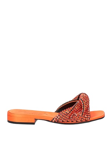 EVANGELIE SMYRNIOTAKI x SERGIO ROSSI Sandali Arancione Fibre tessili