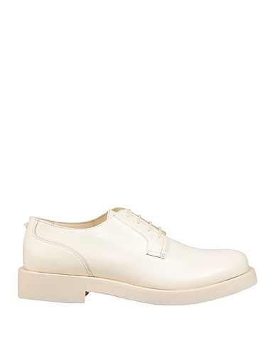 VALENTINO GARAVANI Laced shoes Ivory Leather