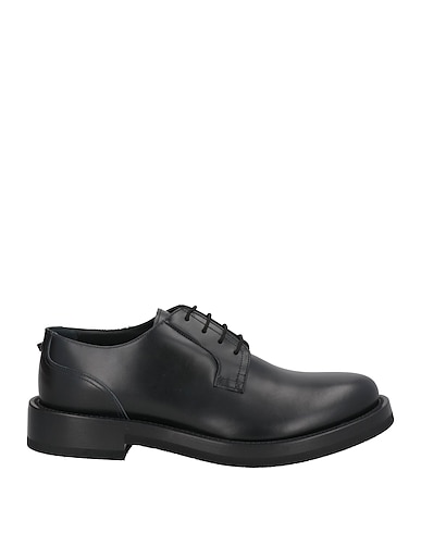 VALENTINO GARAVANI Laced shoes Black Leather
