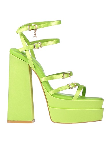 ACTITUDE by TWINSET Sandals Lime green Textile fibres