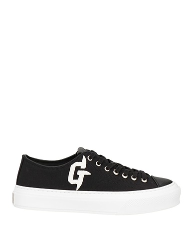 GIVENCHY Sneakers Black Textile fibers, Leather